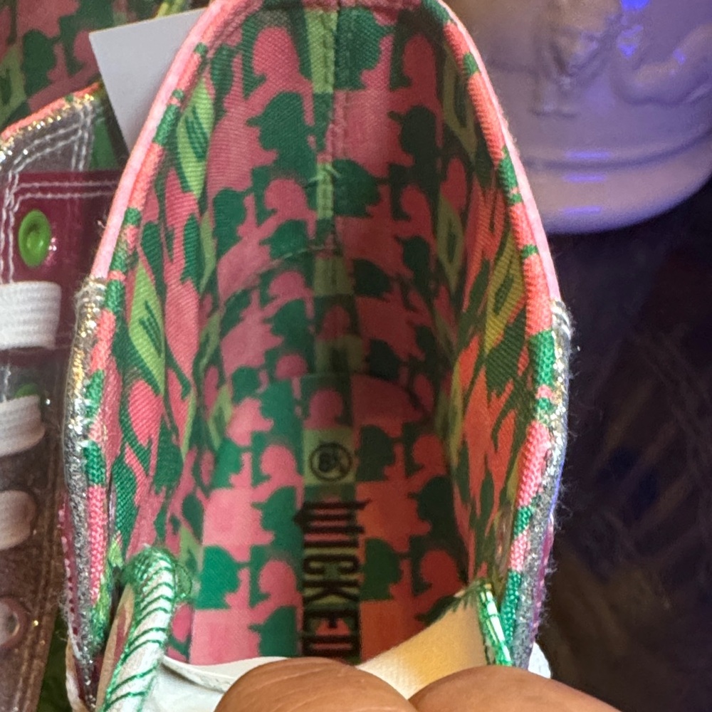 Wicked High-Top Sneakers - Pink, Green, White - Picture 8 of 8